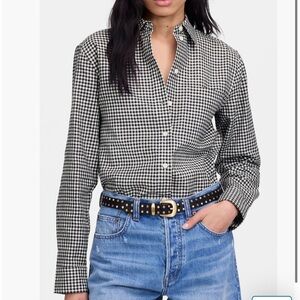 MADEWELL-Relaxed Curved Hem Button-Up Shirt